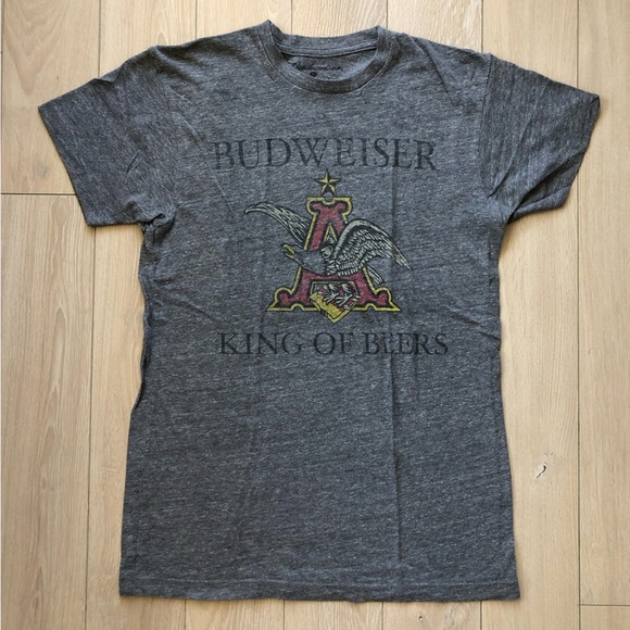 Budweiser Gray Graphic T-Shirt Men’s Size L - Picture 1 of 6
